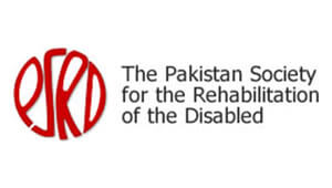 Logo of Pakistan Society for the Rehabilitation of the Disabled.